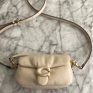 COPY - Coach mini pillow tabby bag in cream!
